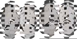 Threaded Ring Gage: 1/4-28 Thread, UNF, Class 2A, Go & No Go